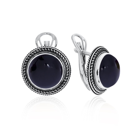 Купить оптом серьги из серебра с агатами 2310390954-20 от Krasnoe