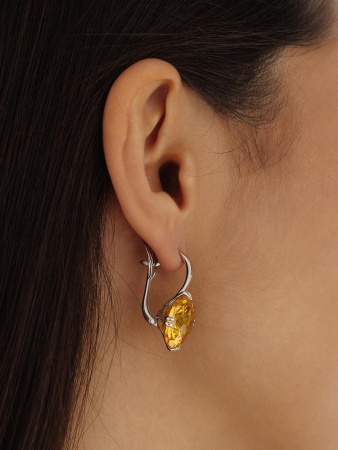 Купить оптом серьги из серебра с фианитами 2340201498-50 от Krasnoe