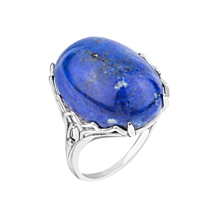 Купить оптом кольцо из серебра с лазуритом 1340475047 от Krasnoe