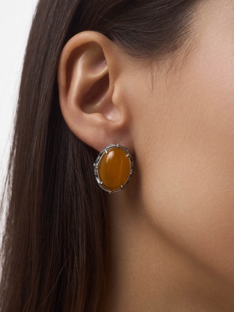 Купить оптом серьги из серебра с агатами 2310395713-50 от Krasnoe