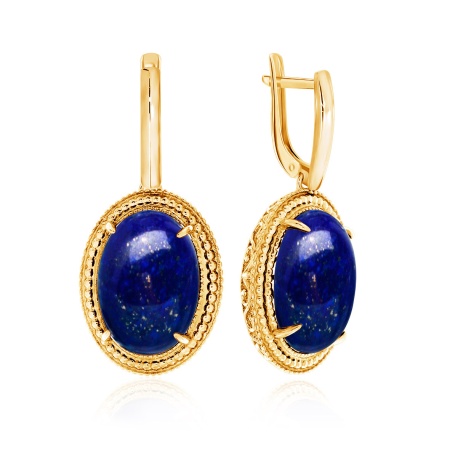 Купить оптом серьги из серебра с лазуритами 2320470963 от Krasnoe