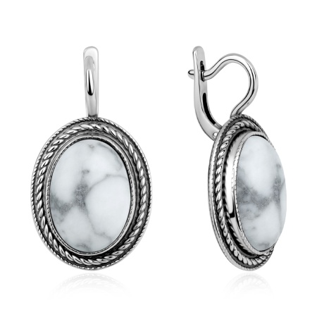 Купить оптом серьги из серебра с кахолонгами 2310К05904 от Krasnoe