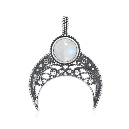 Купить оптом подвеска из серебра с лунным камнем 3310931819 от Krasnoe