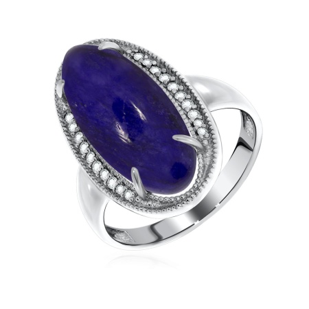 Купить оптом кольцо из серебра с агатом и ситаллами 1348390938л-81 от Krasnoe