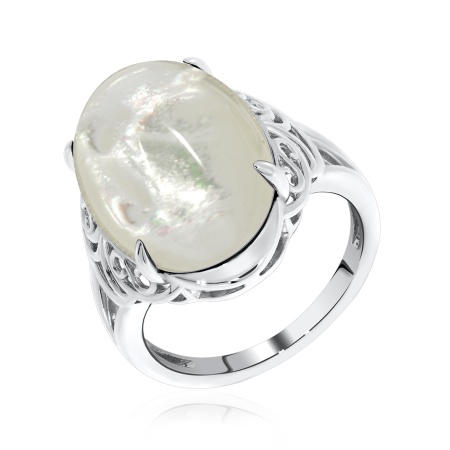 Купить оптом кольцо из серебра с перламутром 1340490968 от Krasnoe