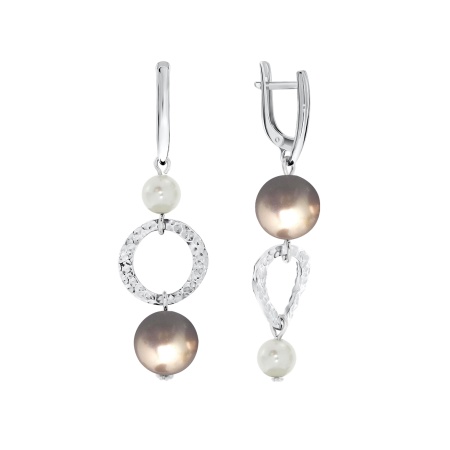 Купить оптом серьги из серебра с жемчугами 2340241230-43 от Krasnoe
