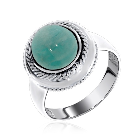Купить оптом кольцо из серебра с амазонитом 1310370933 от Krasnoe