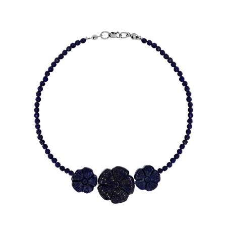 Купить оптом браслет из серебра с лазуритами 4340476137-21 от Krasnoe