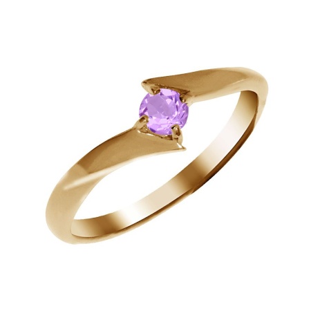 Купить оптом кольцо из серебра с аметист 1320060017 от Krasnoe