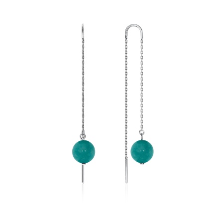 Купить оптом серьги из серебра с агатами 2340650711-2-77 от Krasnoe