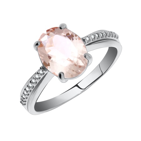 Купить оптом кольцо из серебра с кристалл ювелирныйом и фианитами 1340290219л-36 от Krasnoe