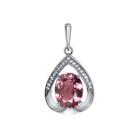 Купить оптом подвеска из серебра с фианитами 3340203503л-33 от Krasnoe