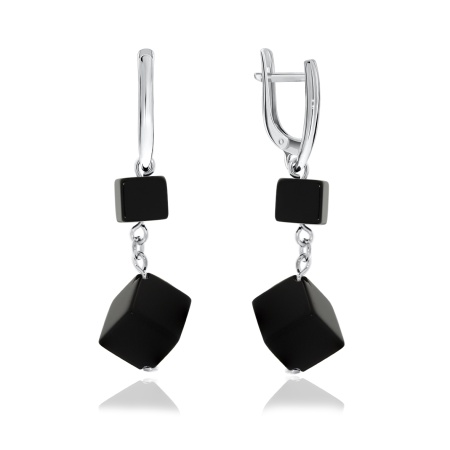 Купить оптом серьги из серебра с агатами 2340390656-20 от Krasnoe