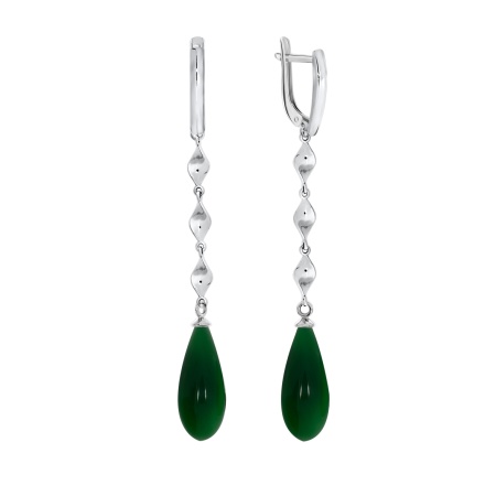 Купить оптом серьги из серебра с агатами 2340391515-60 от Krasnoe