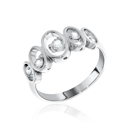 Купить оптом кольцо из серебра с фианитами 1340206148 от Krasnoe