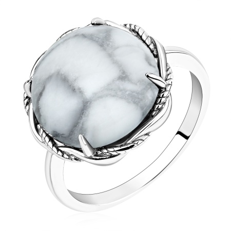 Купить оптом кольцо из серебра с кахолонгом 1340К05042 от Krasnoe