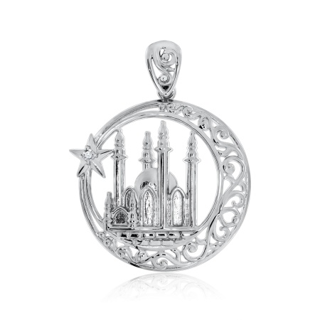 Купить оптом подвеска из серебра с фианитом 3340200358 от Krasnoe