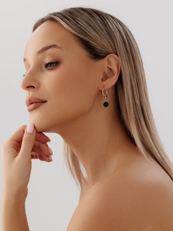 Купить оптом серьги из серебра с синтетическими авантюринами 2340364338-1 от Krasnoe