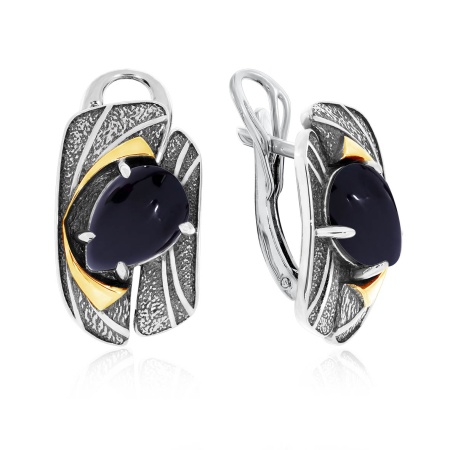 Купить оптом серьги из серебра с агатами 2317392394-20 от Krasnoe