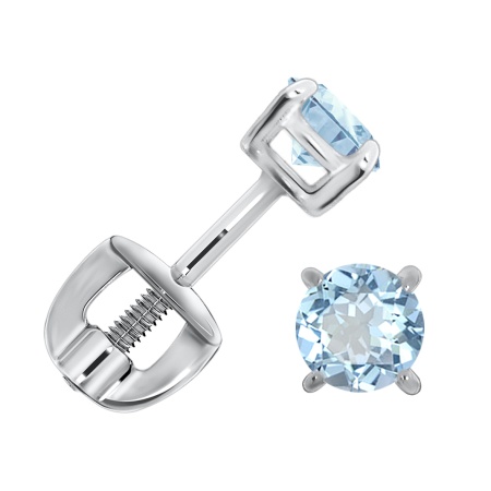 Купить оптом пусеты из серебра с топазами П340070140 от Krasnoe