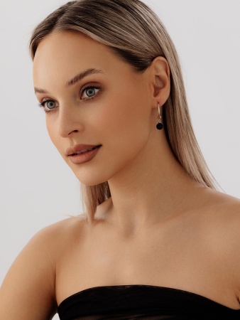 Купить оптом серьги из серебра с синтетическими авантюринами 2340364338-1 от Krasnoe