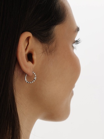 Купить оптом серьги из серебра с фианитами 2340205631л от Krasnoe