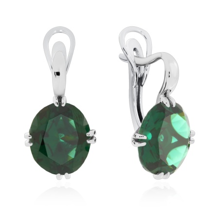 Купить оптом серьги из серебра с ситаллами 2340881497-64 от Krasnoe