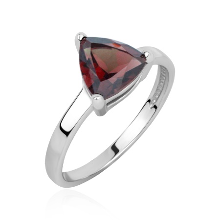 Купить оптом кольцо из серебра с гранатом 1340155535 от Krasnoe