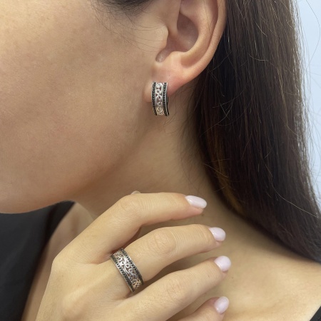 Купить оптом серьги из серебра с ситаллами 2348881361л-20 от Krasnoe