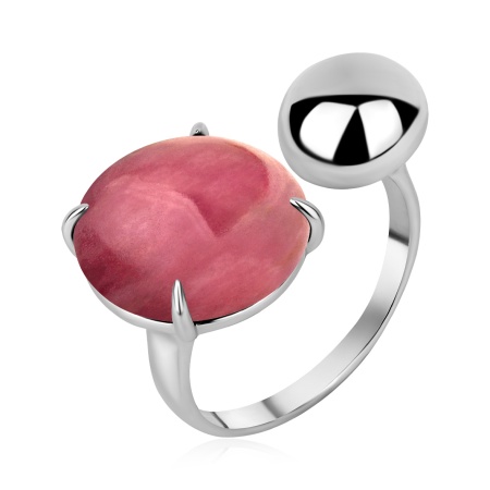 Купить оптом кольцо из серебра с родонитом 1340456365 от Krasnoe