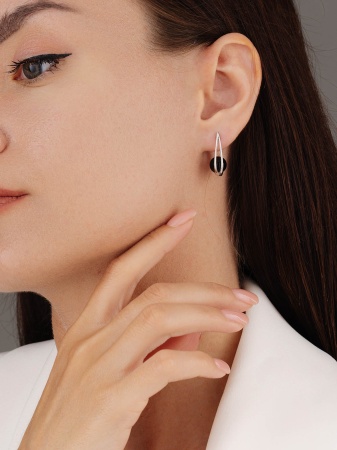 Купить оптом серьги из серебра с агатами 2340391554-20 от Krasnoe