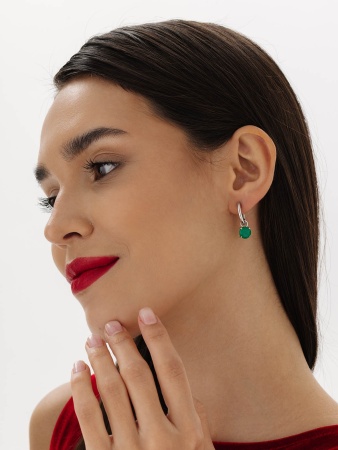 Купить оптом серьги из серебра с агатами 2340391784-60 от Krasnoe