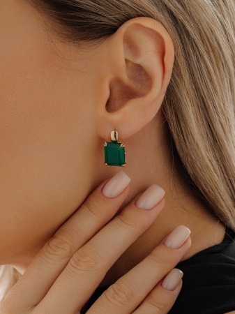 Купить оптом серьги из серебра с агатами 2320391551-60 от Krasnoe