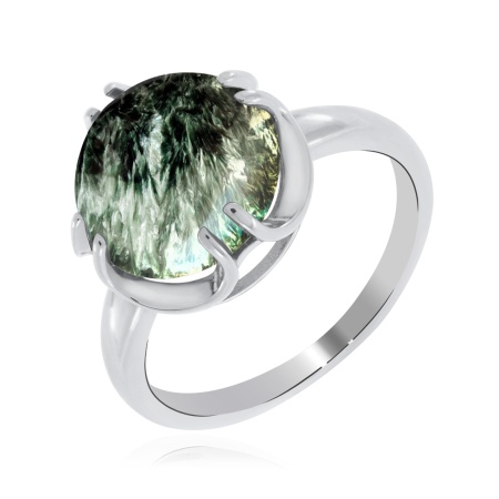 Купить оптом кольцо из серебра с серафинитом 1340921930 от Krasnoe