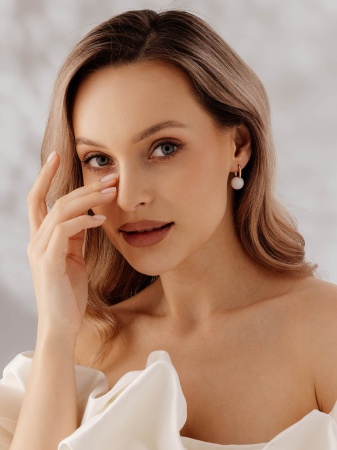 Купить оптом серьги из серебра с кристалл ювелирныйами 2320294318-10 от Krasnoe