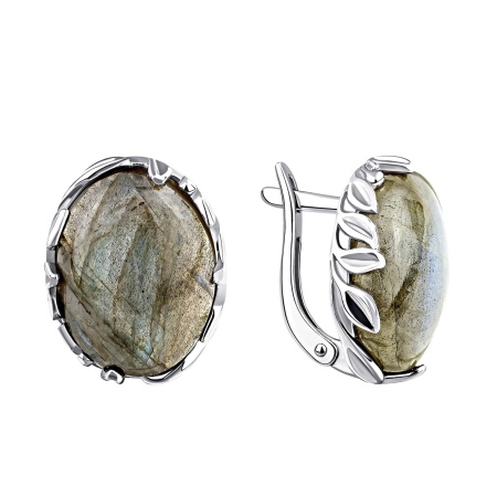 Купить оптом серьги из серебра с лабрадоритами 2340Л05039 от Krasnoe