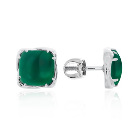 Купить оптом пусеты из серебра с агатами 2340391216-60 от Krasnoe