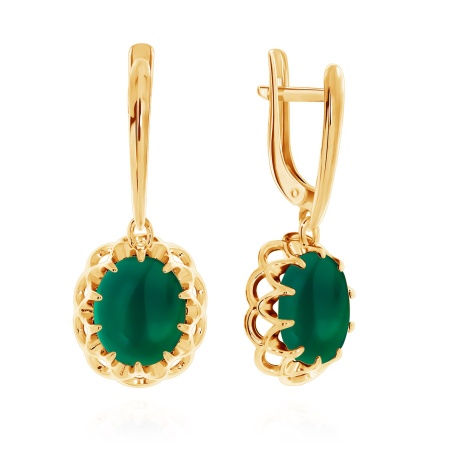 Купить оптом серьги из серебра с агатами 2320391541-1-60 от Krasnoe