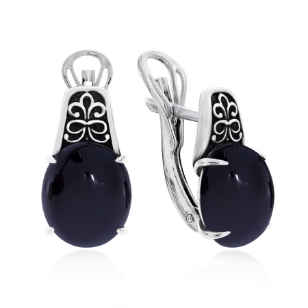 Купить оптом серьги из серебра с агатами 2310390993-20 от Krasnoe