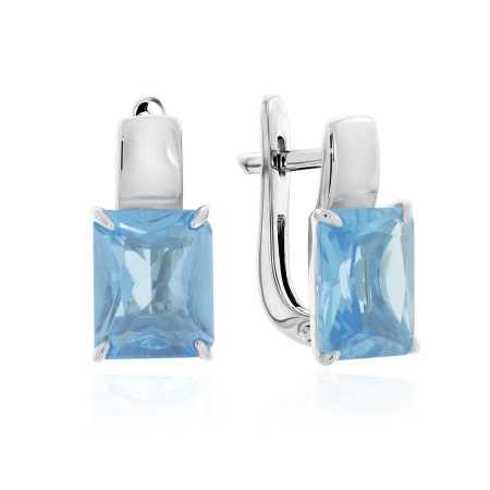 Купить оптом серьги из серебра с топазами 2340881108-70 от Krasnoe