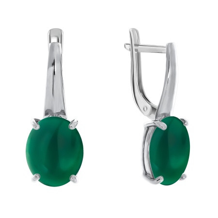 Купить оптом серьги из серебра с агатами 2340390137-61 от Krasnoe