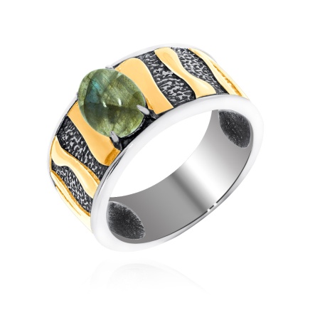 Купить оптом кольцо из серебра с лабрадоритом 1317Л01758 от Krasnoe