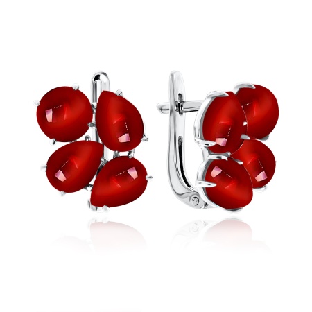 Купить оптом серьги из серебра с ситаллами 2340882911-38 от Krasnoe