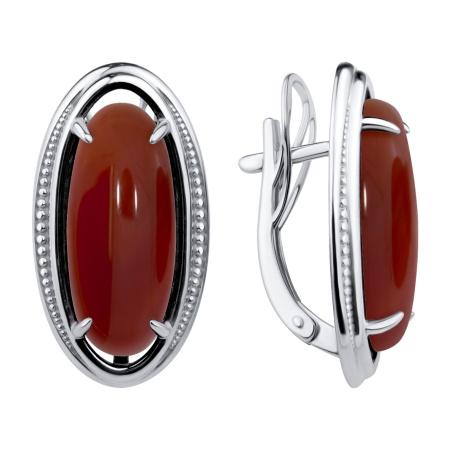 Купить оптом серьги из серебра с агатами 2340395806-31 от Krasnoe