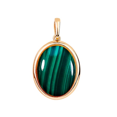 Купить оптом подвеска из серебра с малахитом 3320385154 от Krasnoe