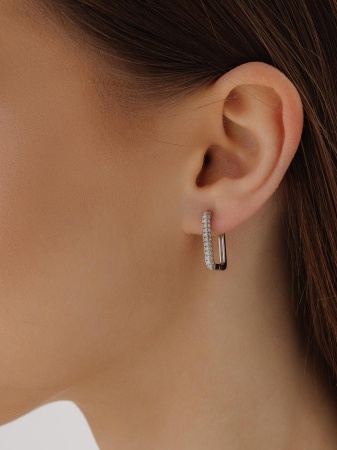 Купить оптом серьги из серебра с фианитами 2340205876л от Krasnoe