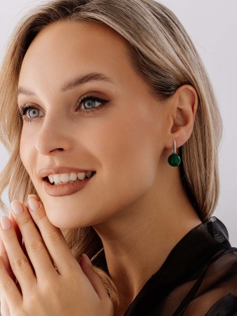 Купить оптом серьги из серебра с агатами 2340391557-1-60 от Krasnoe