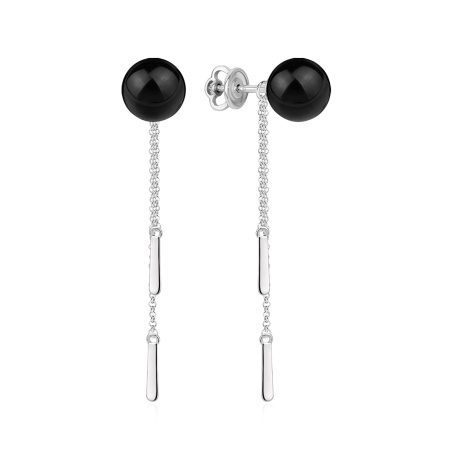 Купить оптом пусеты из серебра с агатами 2340394331-4-20 от Krasnoe