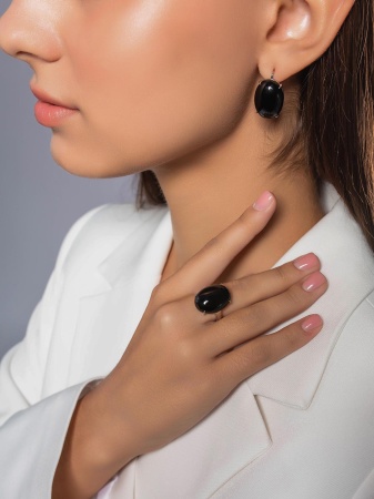 Купить оптом серьги из серебра с агатами 2340395731-20 от Krasnoe