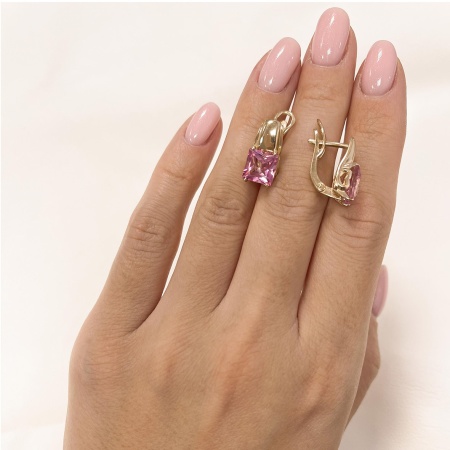 Купить оптом серьги из серебра с топазами 2320071533-30 от Krasnoe